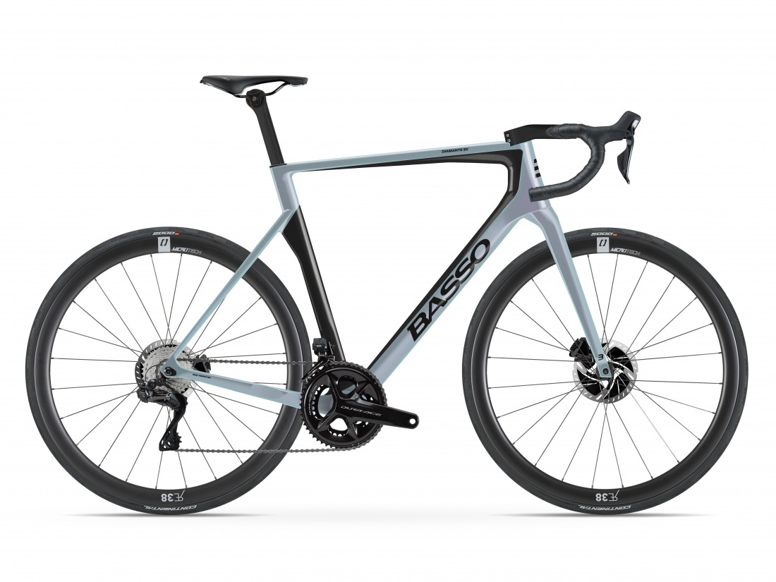 Diamante SV disc, opal white, Shimano Dura-Ace Di2, Microtech RE38, 2023